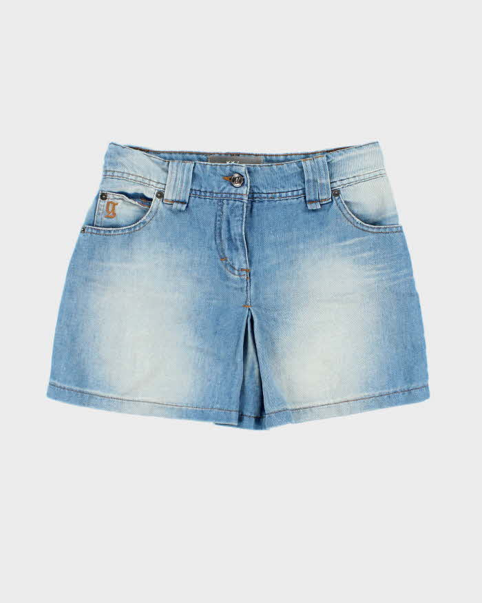 Vintage Y2k 00s Galliano Denim Mini Skirt - XS