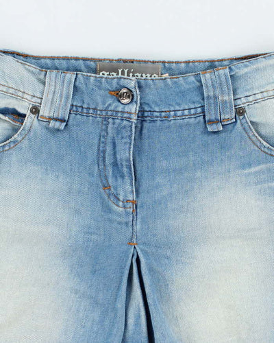 Vintage Y2k 00s Galliano Denim Mini Skirt - XS