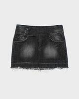 Vintage Y2k 00s Yb Denim Mini Skirt - XS