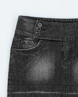 Vintage Y2k 00s Yb Denim Mini Skirt - XS