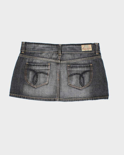 Vintage Y2k 00s Paris Blue Denim Mini Skirt - S