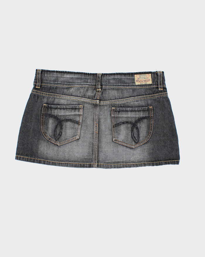 Vintage Y2k 00s Paris Blue Denim Mini Skirt - S