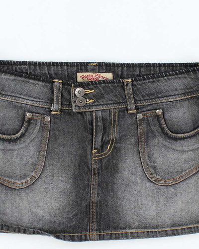 Vintage Y2k 00s Paris Blue Denim Mini Skirt - S