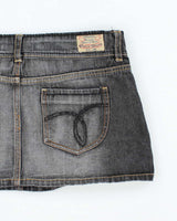 Vintage Y2k 00s Paris Blue Denim Mini Skirt - S
