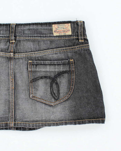 Vintage Y2k 00s Paris Blue Denim Mini Skirt - S