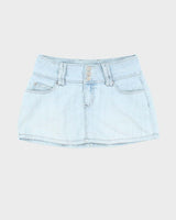 Vintage Y2k 00s Bubblegum Denim Mini Skirt - S
