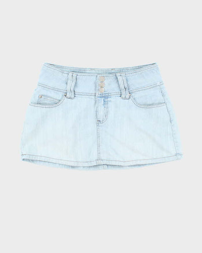 Vintage Y2k 00s Bubblegum Denim Mini Skirt - S