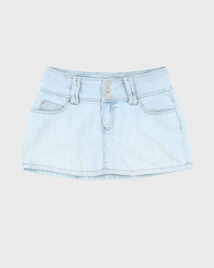Vintage Y2k 00s Bubblegum Denim Mini Skirt - S