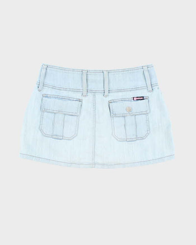 Vintage Y2k 00s Bubblegum Denim Mini Skirt - S