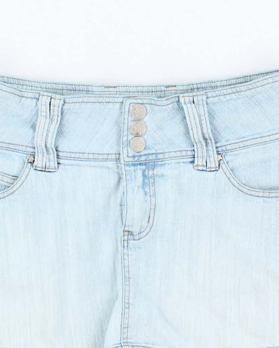 Vintage Y2k 00s Bubblegum Denim Mini Skirt - S