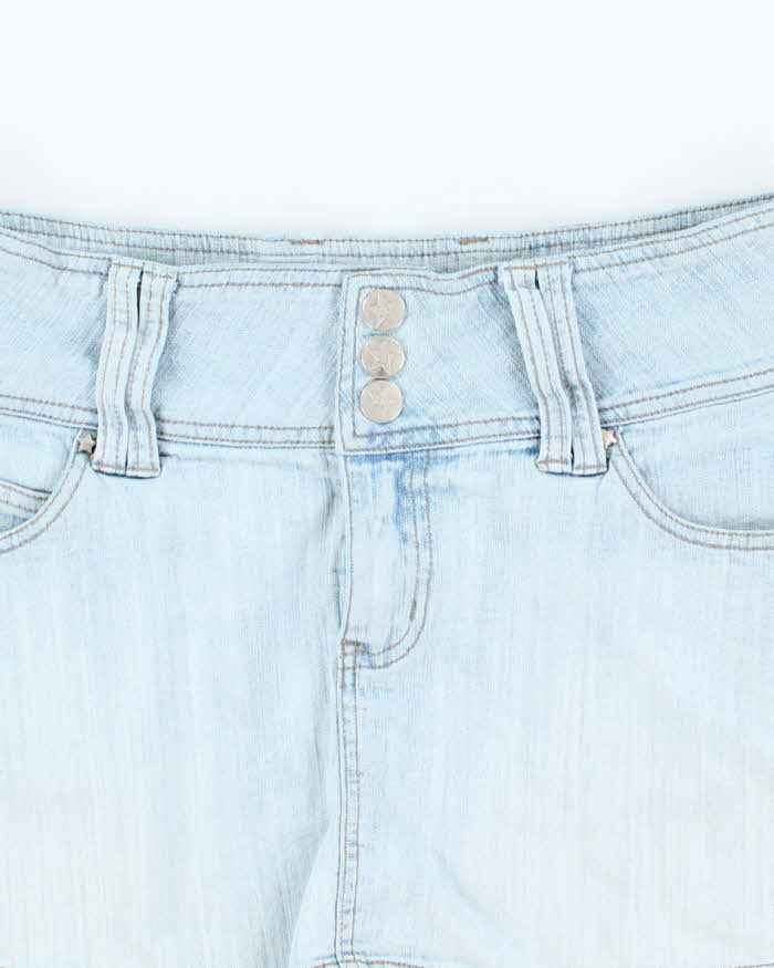 Vintage Y2k 00s Bubblegum Denim Mini Skirt - S