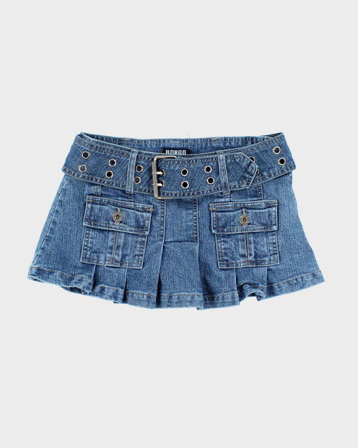 Vintage Y2k 00s Bongo Denim Mini Skirt - XS