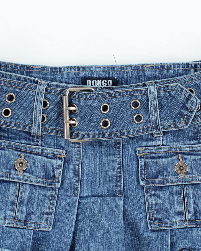 Vintage Y2k 00s Bongo Denim Mini Skirt - XS