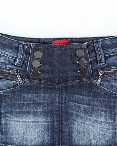Vera Moda Denim Mini Skirt - S