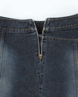 Vintage Y2k 00s Jacob Denim Skirt - XS