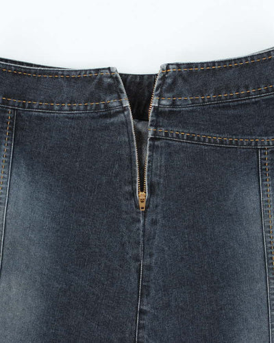 Vintage Y2k 00s Jacob Denim Skirt - XS