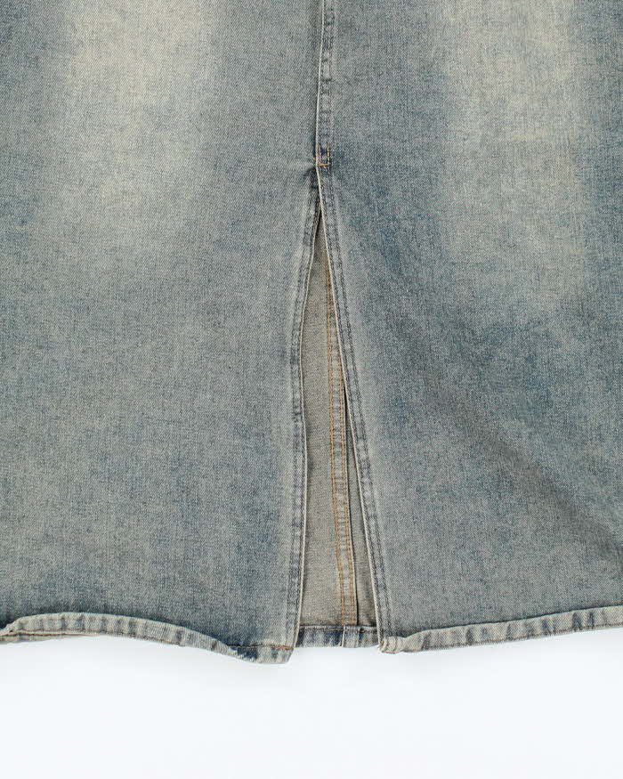 Vintage Y2k 00s Denim Midi Skirt - XS