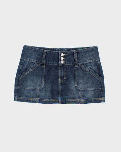 Vintage Y2k 00s Seduction Denim Mini Skirt - M