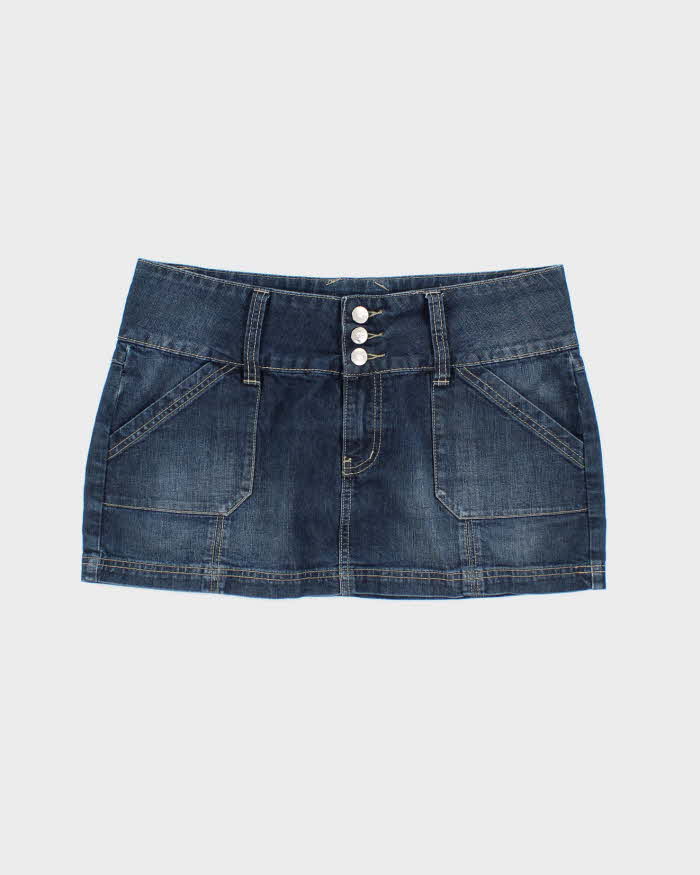 Vintage Y2k 00s Seduction Denim Mini Skirt - M