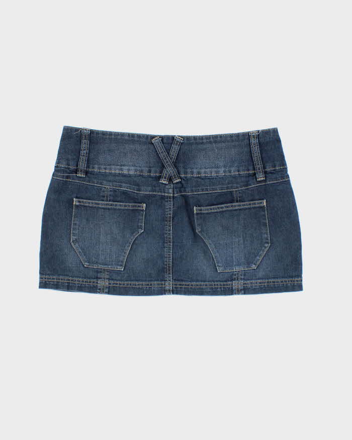 Vintage Y2k 00s Seduction Denim Mini Skirt - M