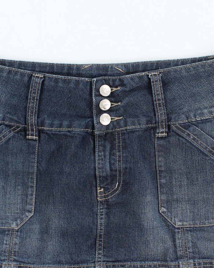 Vintage Y2k 00s Seduction Denim Mini Skirt - M