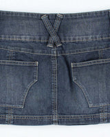 Vintage Y2k 00s Seduction Denim Mini Skirt - M
