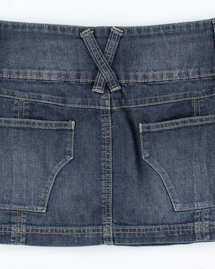 Vintage Y2k 00s Seduction Denim Mini Skirt - M