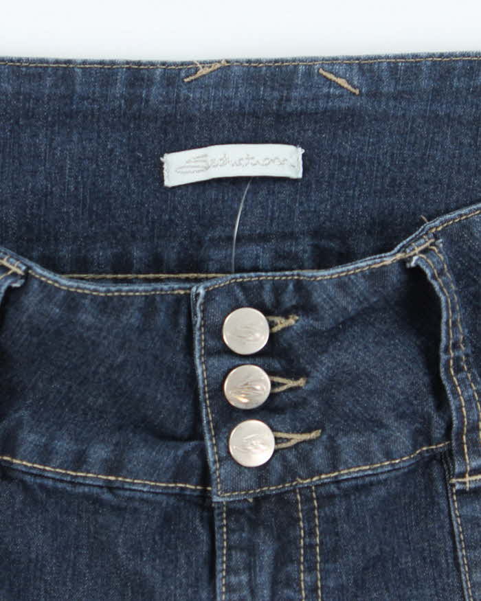 Vintage Y2k 00s Seduction Denim Mini Skirt - M