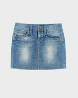 Vintage Y2k 00s Espirt Denim Mini Skirt - S
