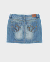 Vintage Y2k 00s Espirt Denim Mini Skirt - S