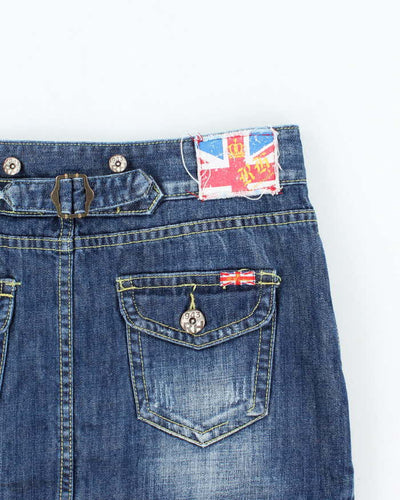 Vintage Y2k 00s RH Denim Mini Skirt - S