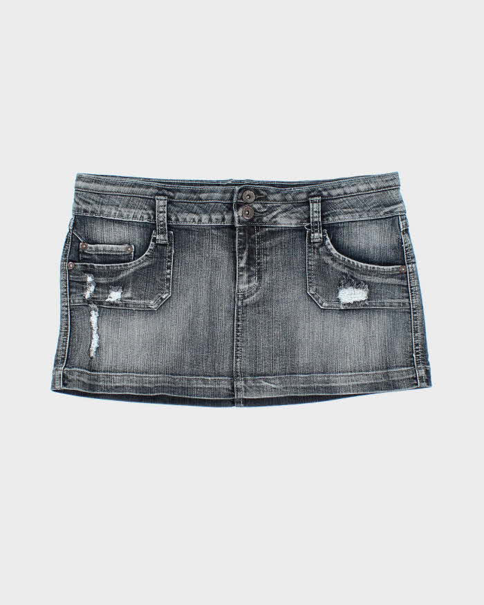 Vintage Y2k 00s Streetwear Denim Mini Skirt - M