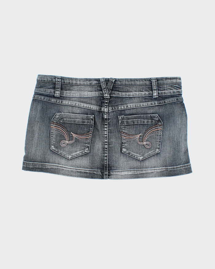 Vintage Y2k 00s Streetwear Denim Mini Skirt - M