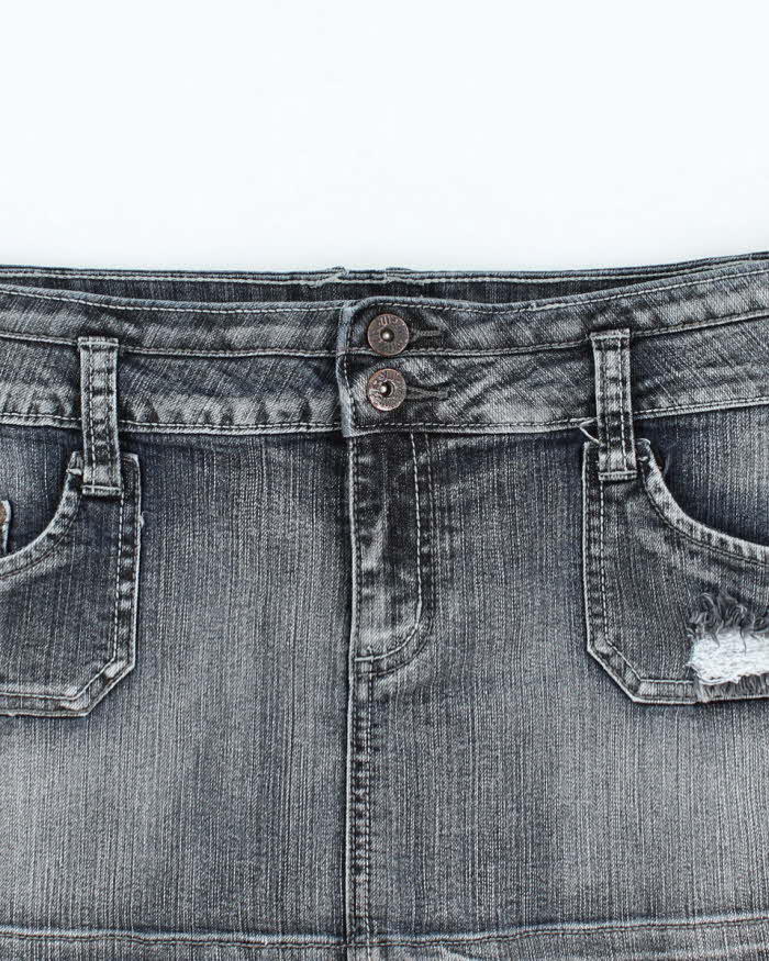 Vintage Y2k 00s Streetwear Denim Mini Skirt - M