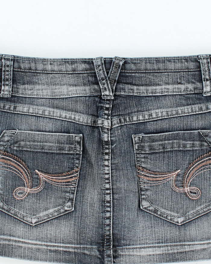 Vintage Y2k 00s Streetwear Denim Mini Skirt - M