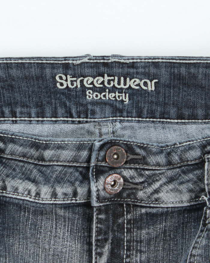 Vintage Y2k 00s Streetwear Denim Mini Skirt - M