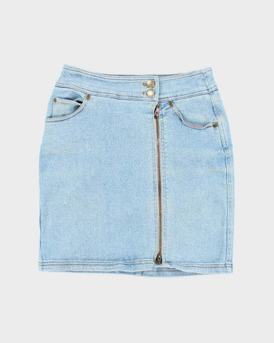 Vintage Y2k 00s DKNY Zip Denim Skirt - XS