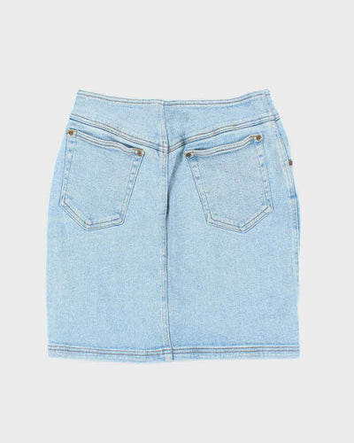 Vintage Y2k 00s DKNY Zip Denim Skirt - XS