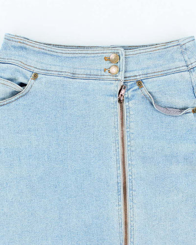 Vintage Y2k 00s DKNY Zip Denim Skirt - XS
