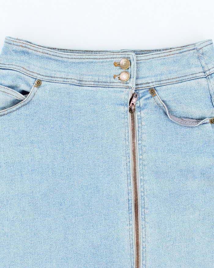 Vintage Y2k 00s DKNY Zip Denim Skirt - XS