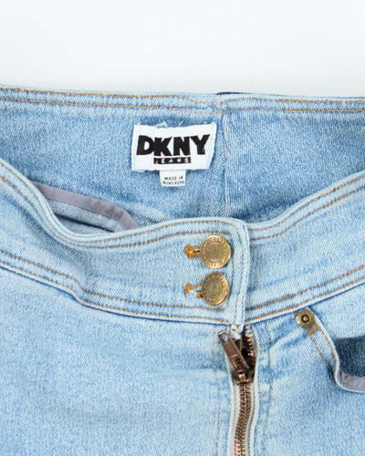 Vintage Y2k 00s DKNY Zip Denim Skirt - XS