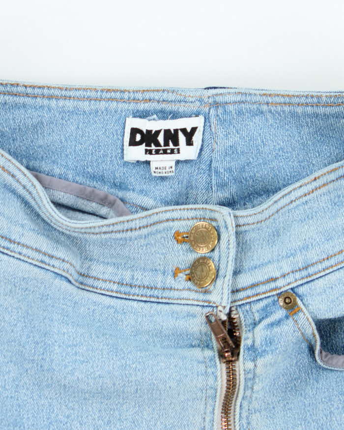 Vintage Y2k 00s DKNY Zip Denim Skirt - XS