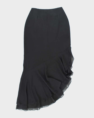 Vintage 1990s Black Asymmetrical Skirt - S