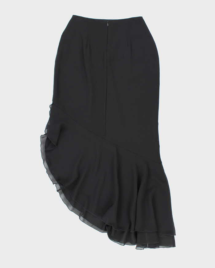 Vintage 1990s Black Asymmetrical Skirt - S