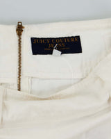 Vintage Y2K Juice Couture White Pleated Mini Skirt - S