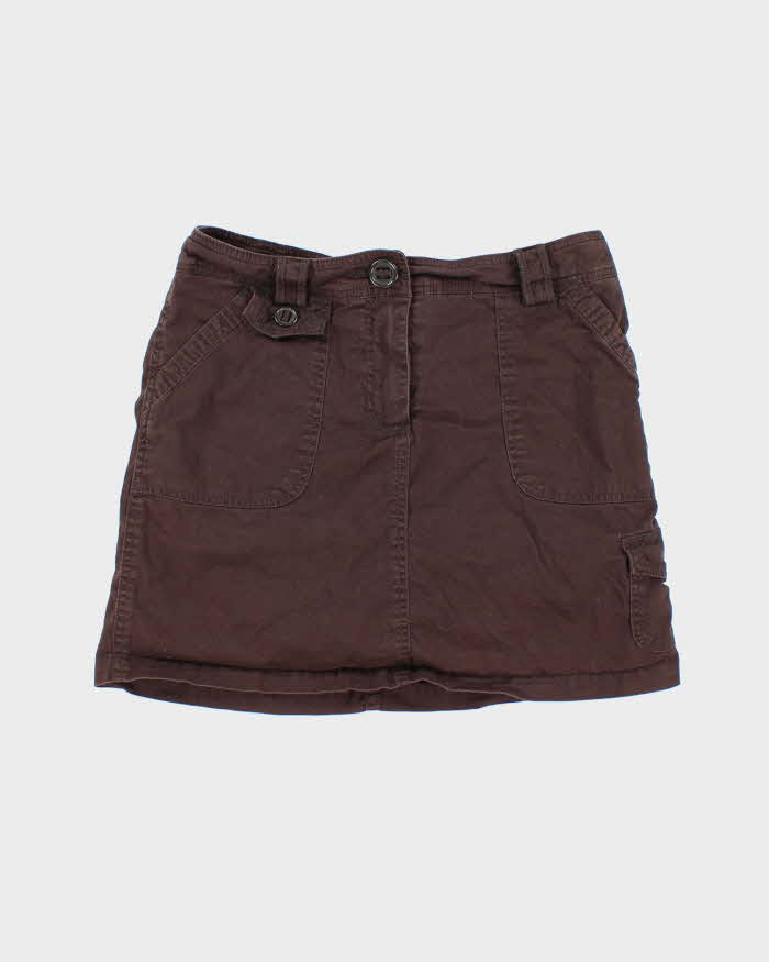 Y2k Jessica Brown Mini Skirt - S