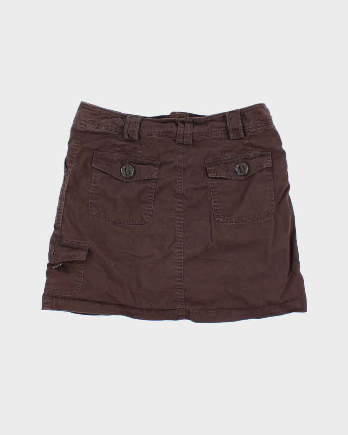 Y2k Jessica Brown Mini Skirt - S