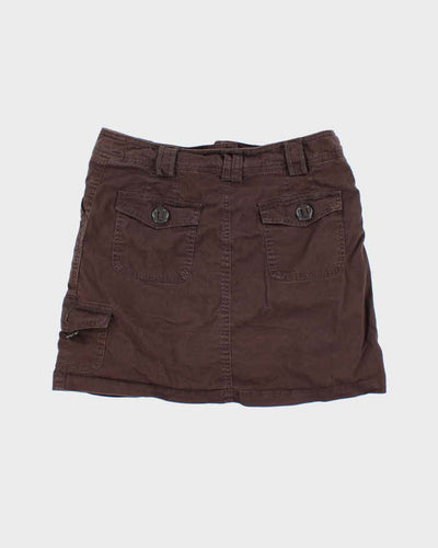 Y2k Jessica Brown Mini Skirt - S