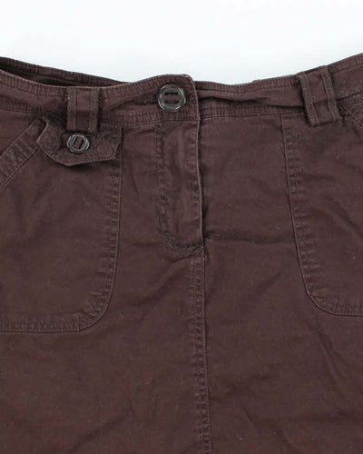 Y2k Jessica Brown Mini Skirt - S