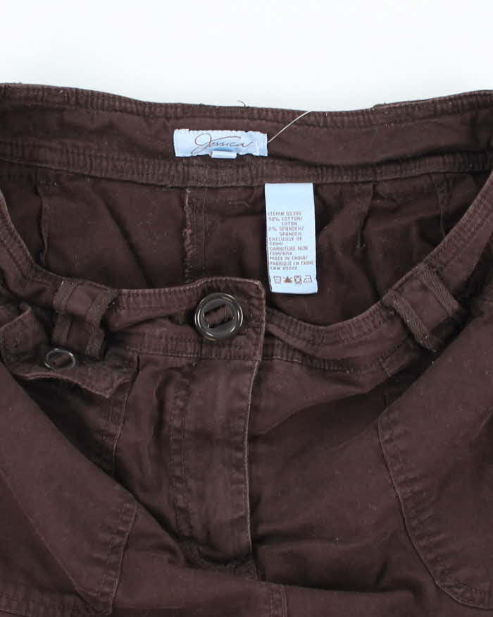 Y2k Jessica Brown Mini Skirt - S